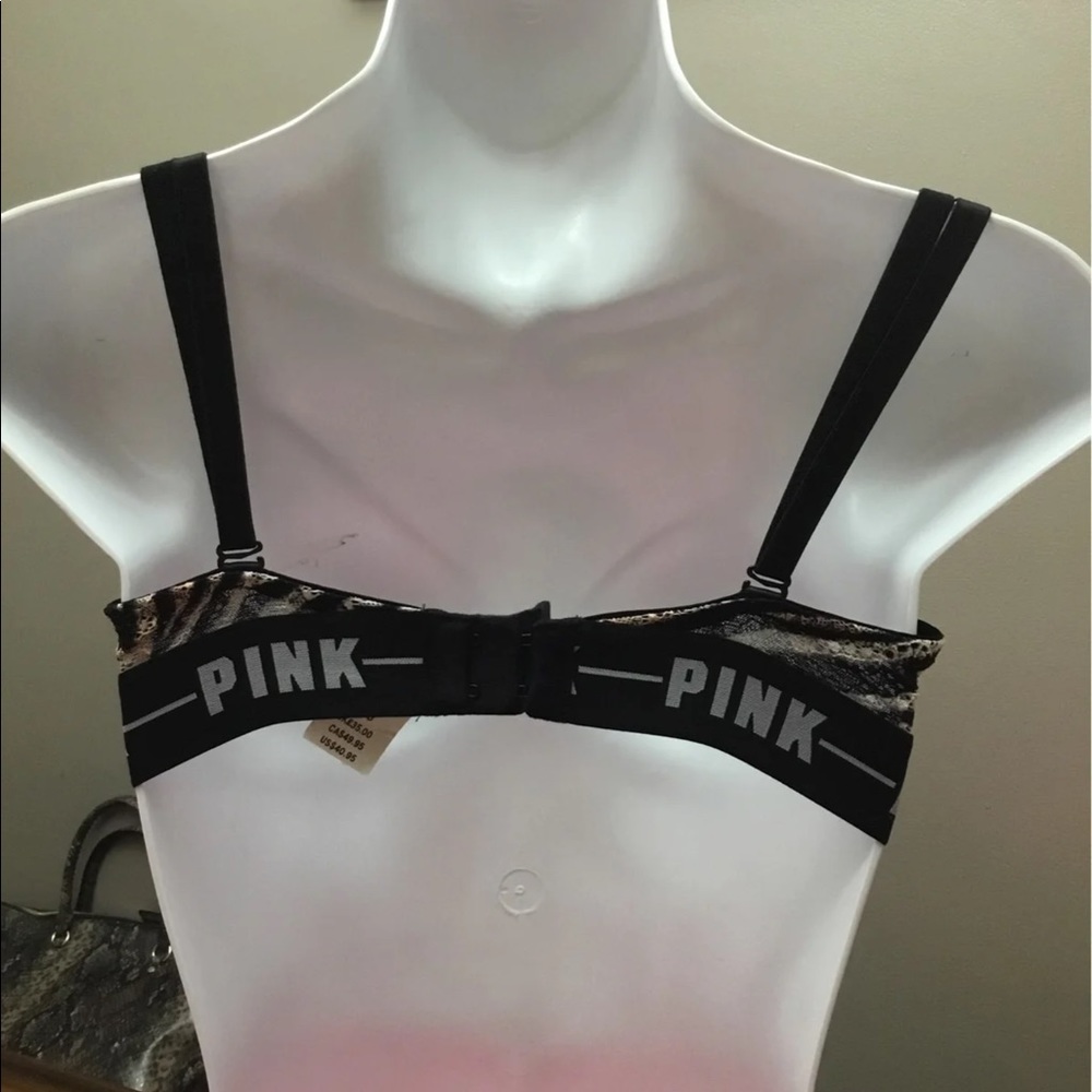 Pink date night Zebra lace Push-up bra - Picture 5 of 5